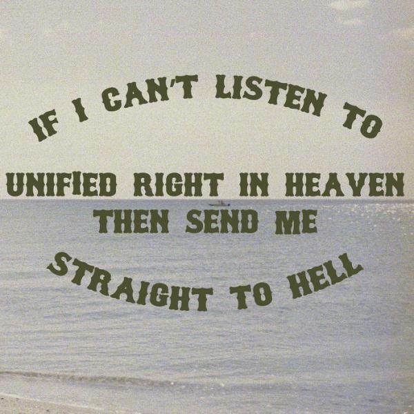 UNIFIED RIGHT - If I Can't Listen... LP